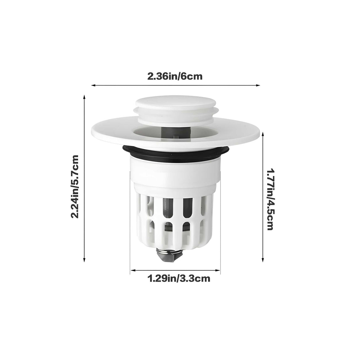 Pop-Up Sink Drain Filter