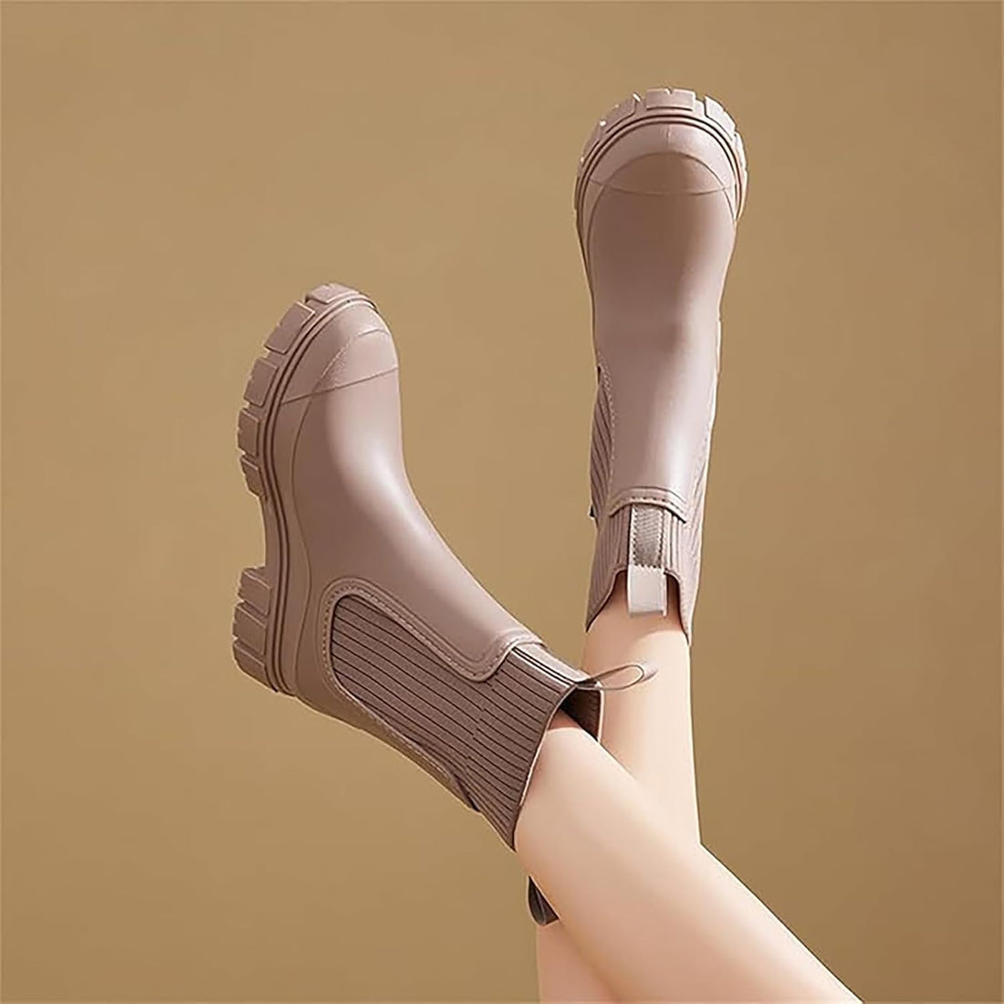 Mid Calf Rain Boots