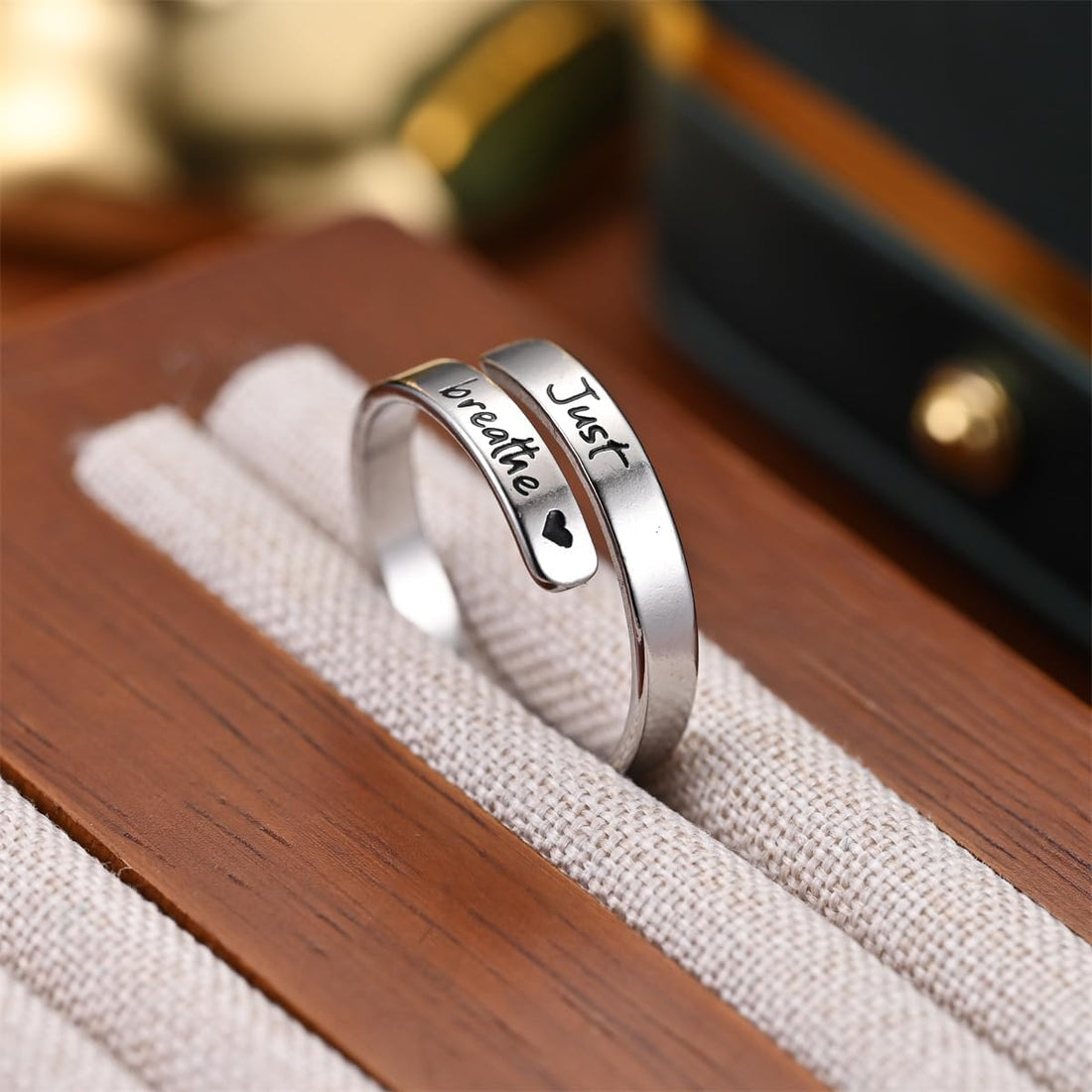 'I Love You' Steel Ring