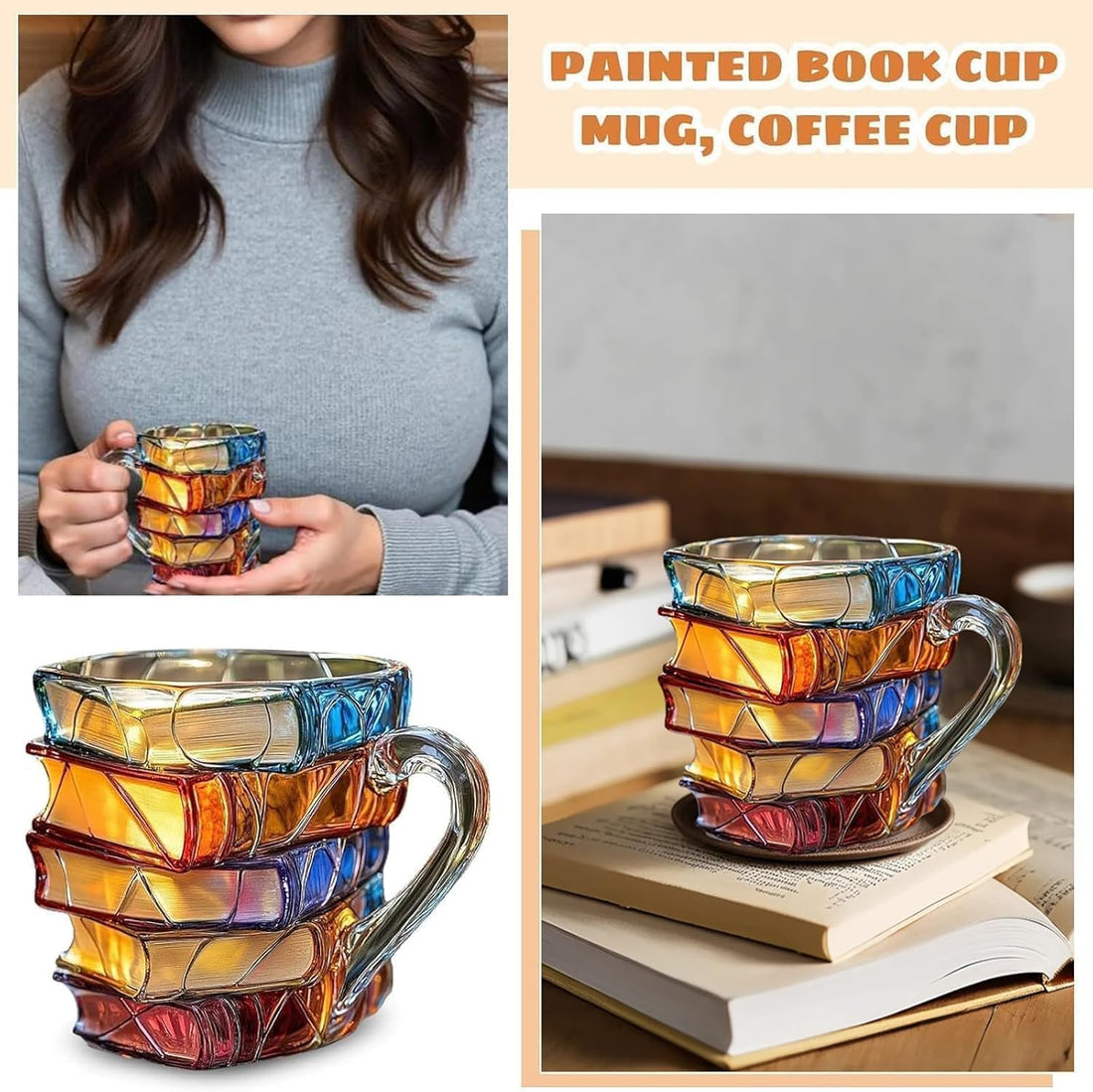 Stacked Books Mug