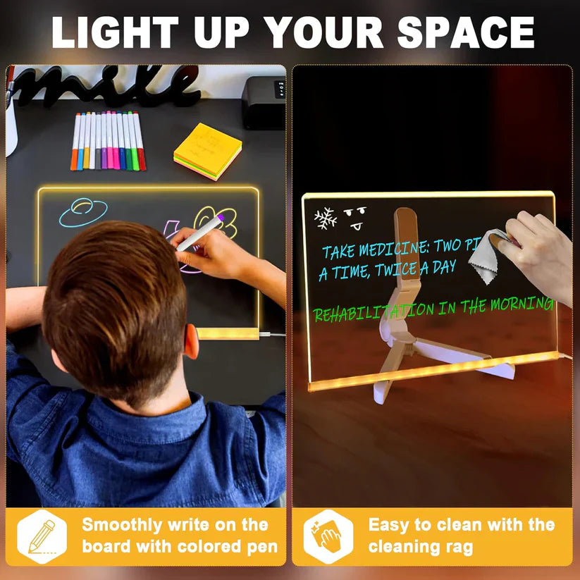 LED Writing Board + Markers