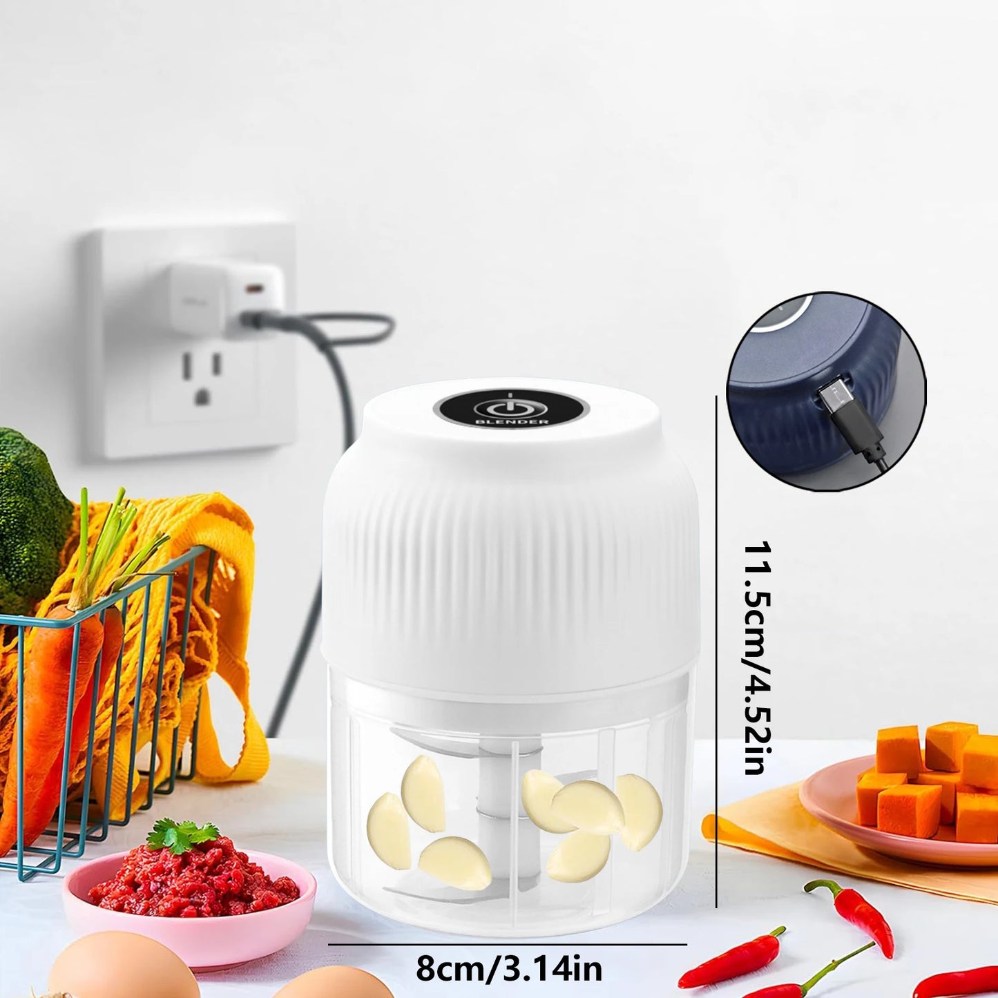 Cordless Electric Mini Garlic Chopper