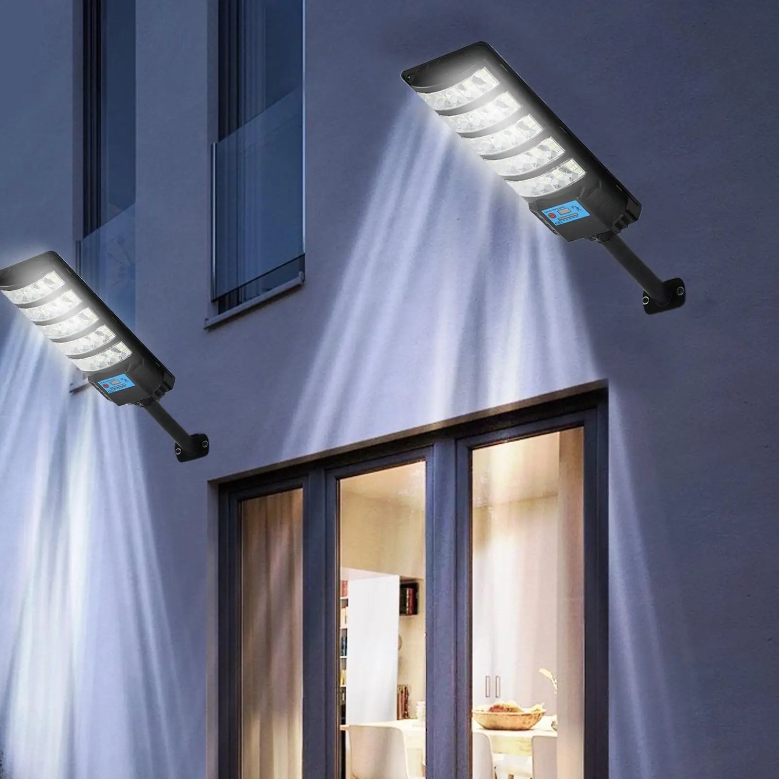 Outdoor Solar Street Lights Waterproof Lamp With Motion Sensor Remote Control Street Lights For Yard Patio Garage Outdoor