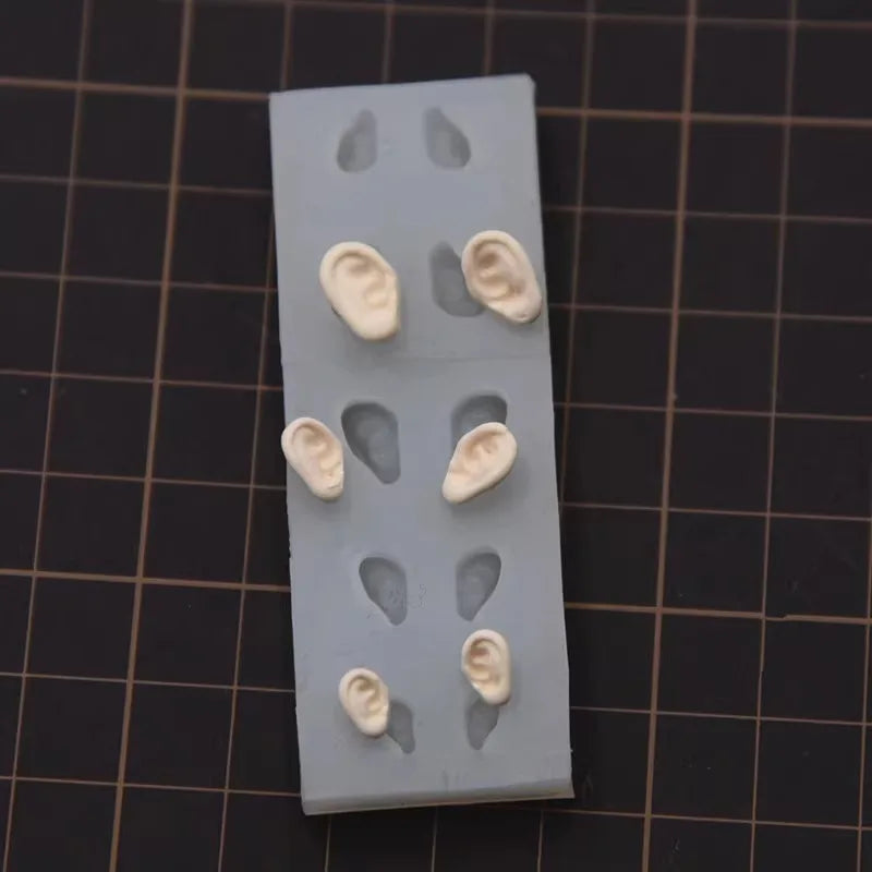 Doll Face Ear Silicone Mold Doll Ear Clay Mold Small and Cute Ear Polymer Clay Doll Head Mold