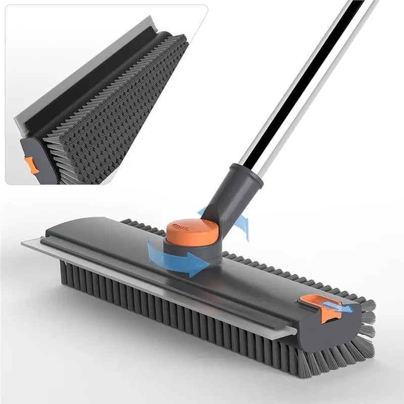 【RECOMMEND】Stiff Bathroom Brush Long-Handled Stiff Brush Three-In-One Cleaning Brush Floor Scrub Brush