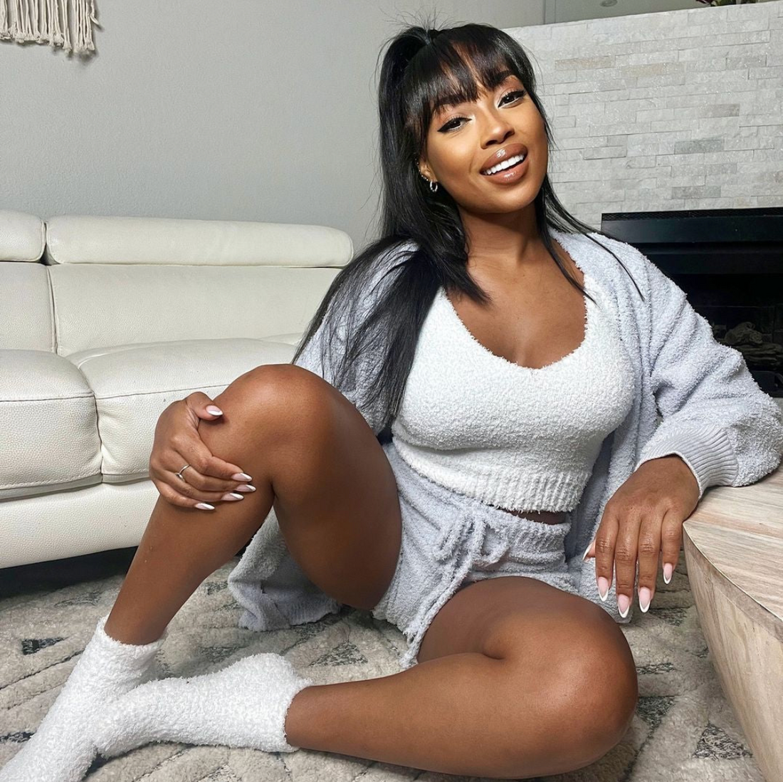 LuxCozy Knit Lounge Set