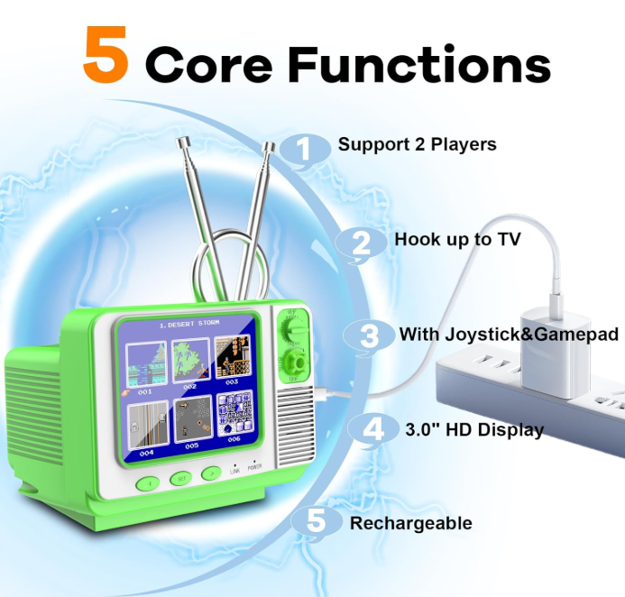 Retro Handheld Game Console