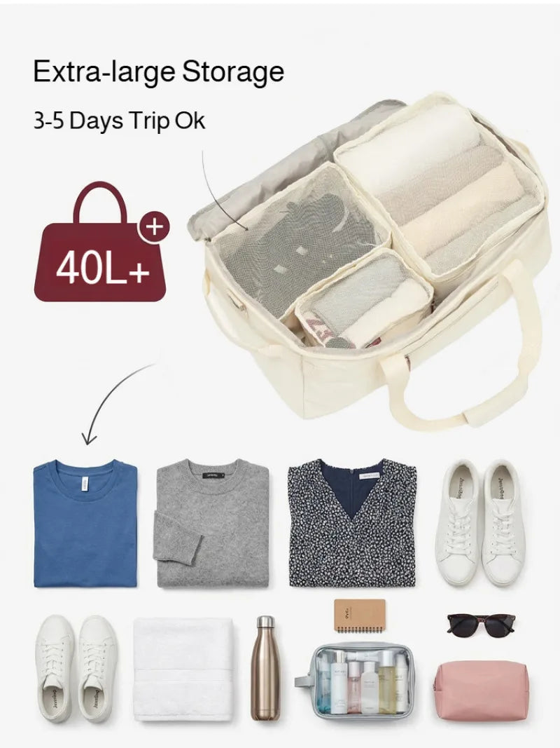 New Multi-functional Travel Bag with Trolley, Simple, Large Capacity, Double-back Gym Bag, Trendy and Lightweight Sports Bag for