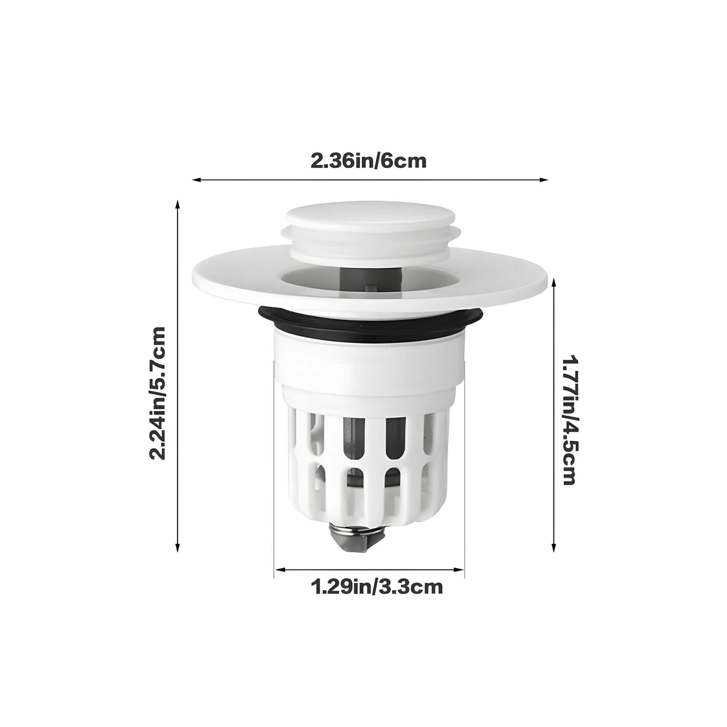 Pop-Up Sink Drain Filter