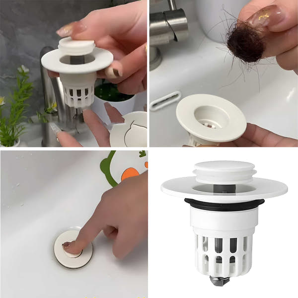 Pop-Up Sink Drain Filter