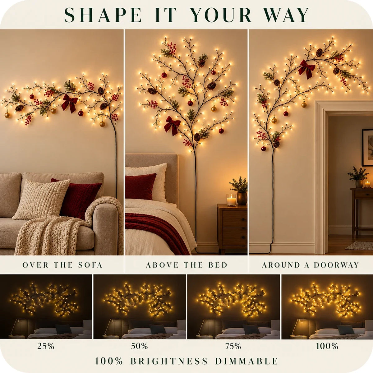 LED Willow Vine Light