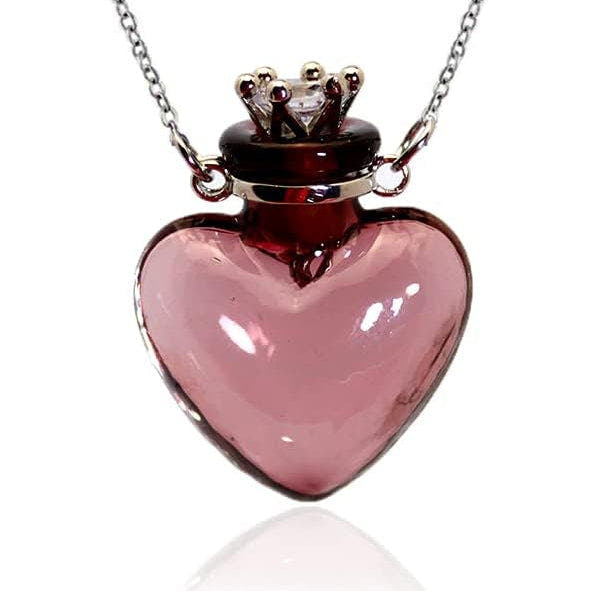 Heart Vial Perfume Necklace