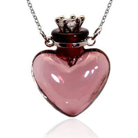 Heart Vial Perfume Necklace