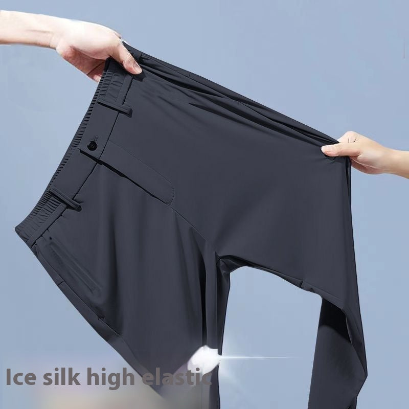Ice Silk Loose Trousers