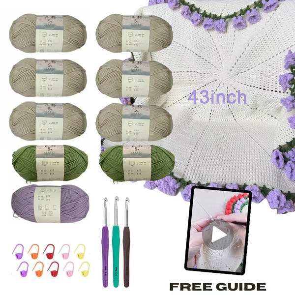 Bouquet Blanket Crochet Kit