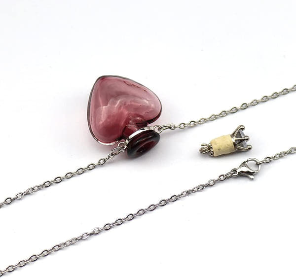 Heart Vial Perfume Necklace