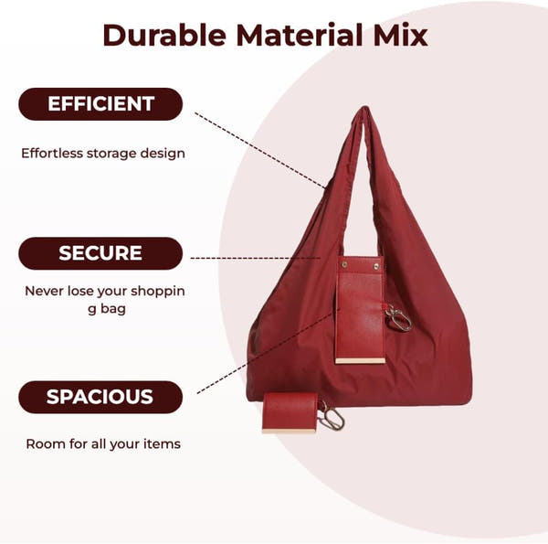Foldable Shopping Bag Keychain