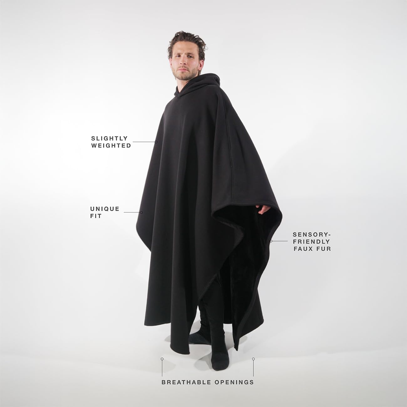 Weighted Hoodie Cloak