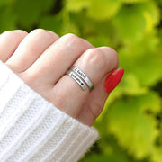 'I Love You' Steel Ring