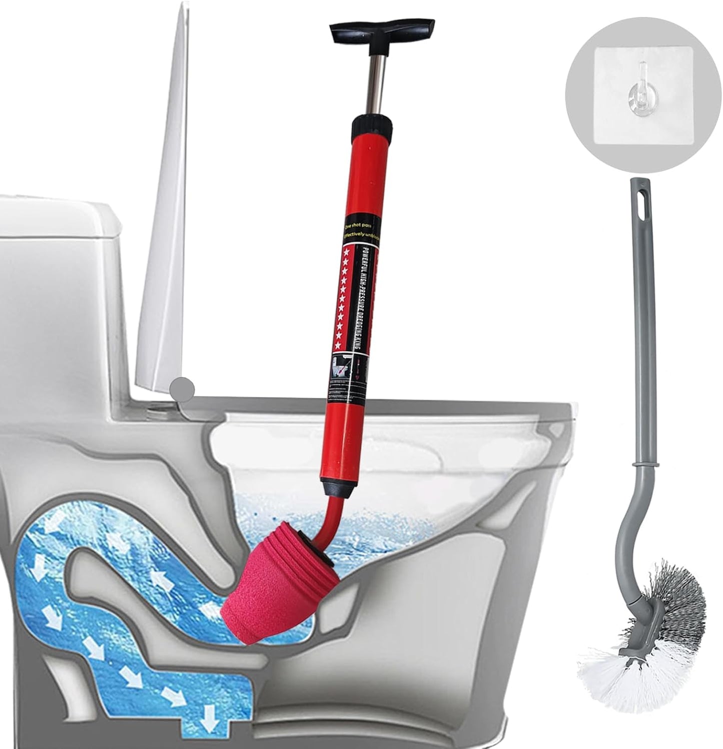 Toilet Brush & Plunger Set