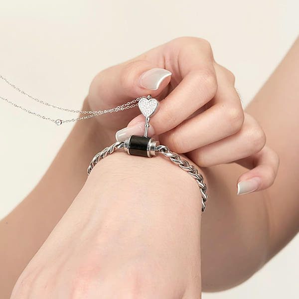Heart Key Necklace & Bracelet