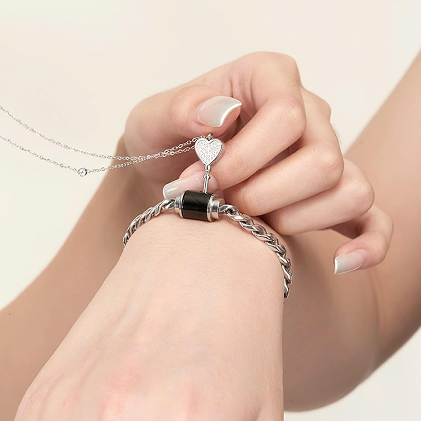 Heart Key Necklace & Bracelet