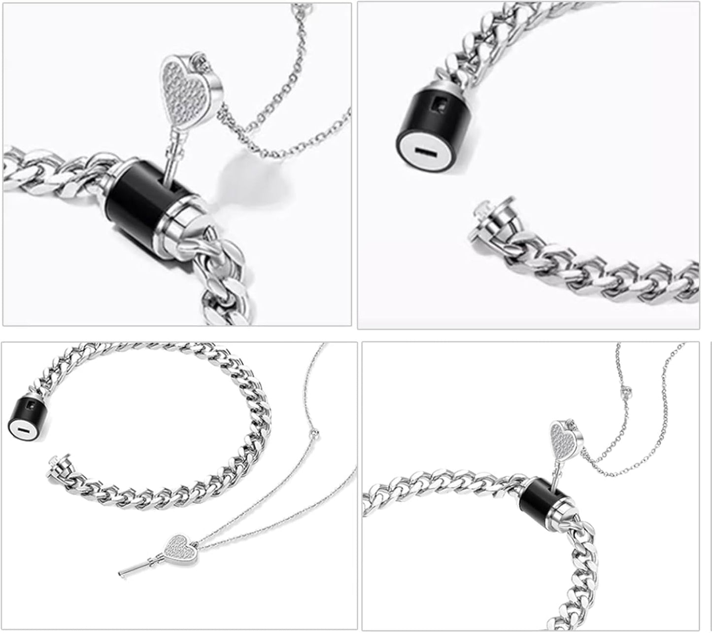 Heart Key Necklace & Bracelet