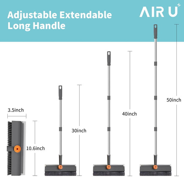 3 in 1 Floor Scrub Brush with Long Handle
