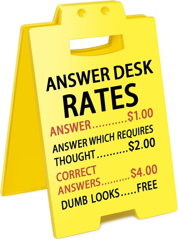 Funny Office Desk Sign