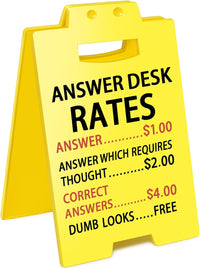Funny Office Desk Sign