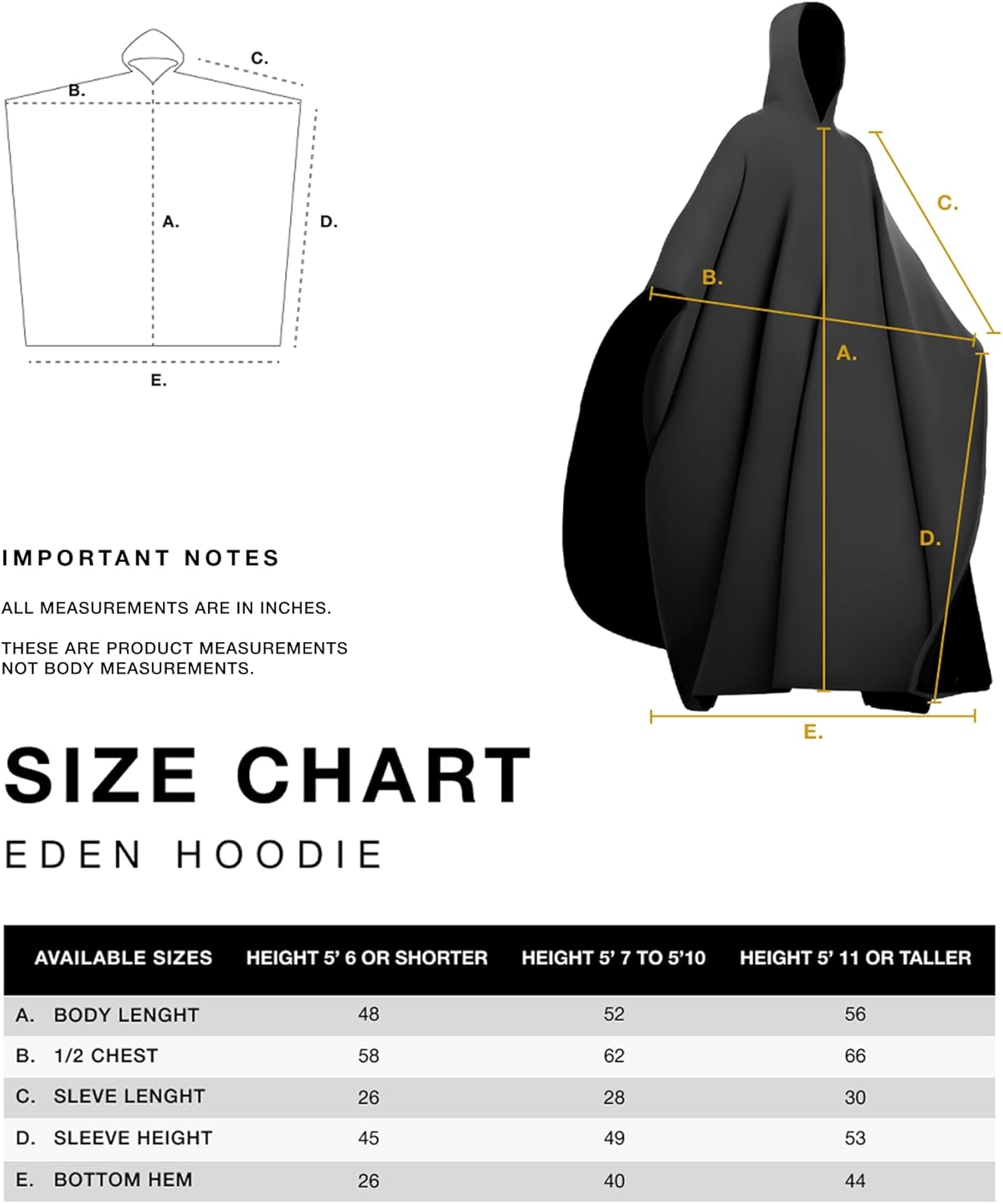 Weighted Hoodie Cloak
