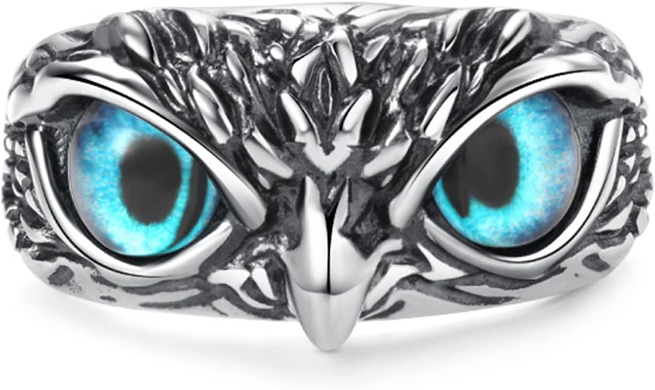 Gothic Owl Eye Ring