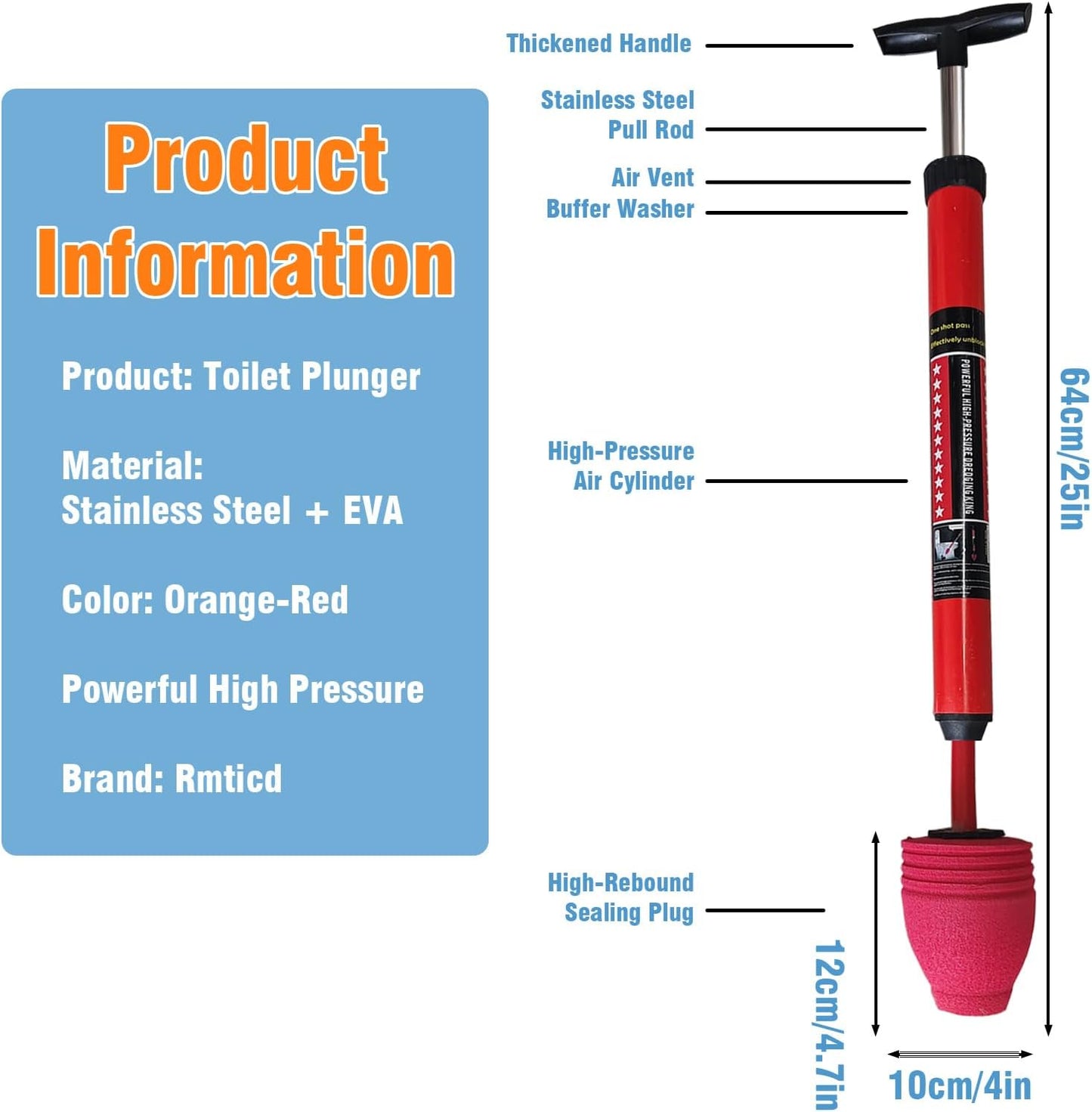 Toilet Brush & Plunger Set