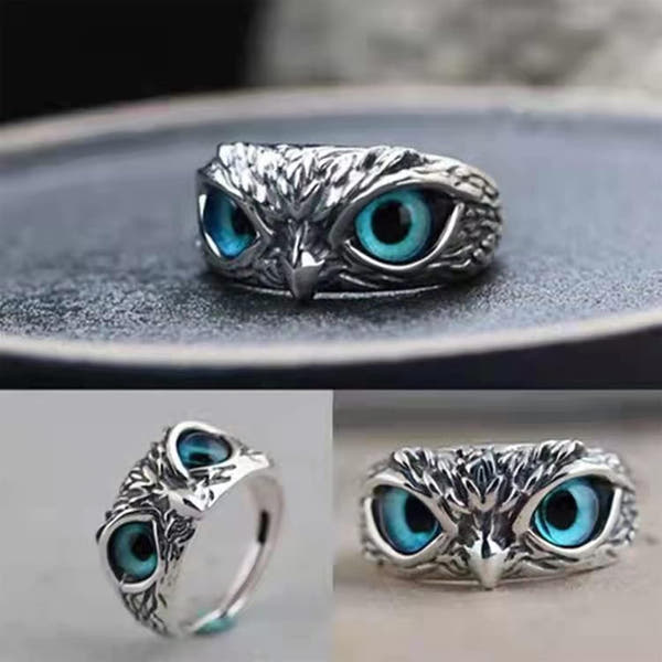 Gothic Owl Eye Ring