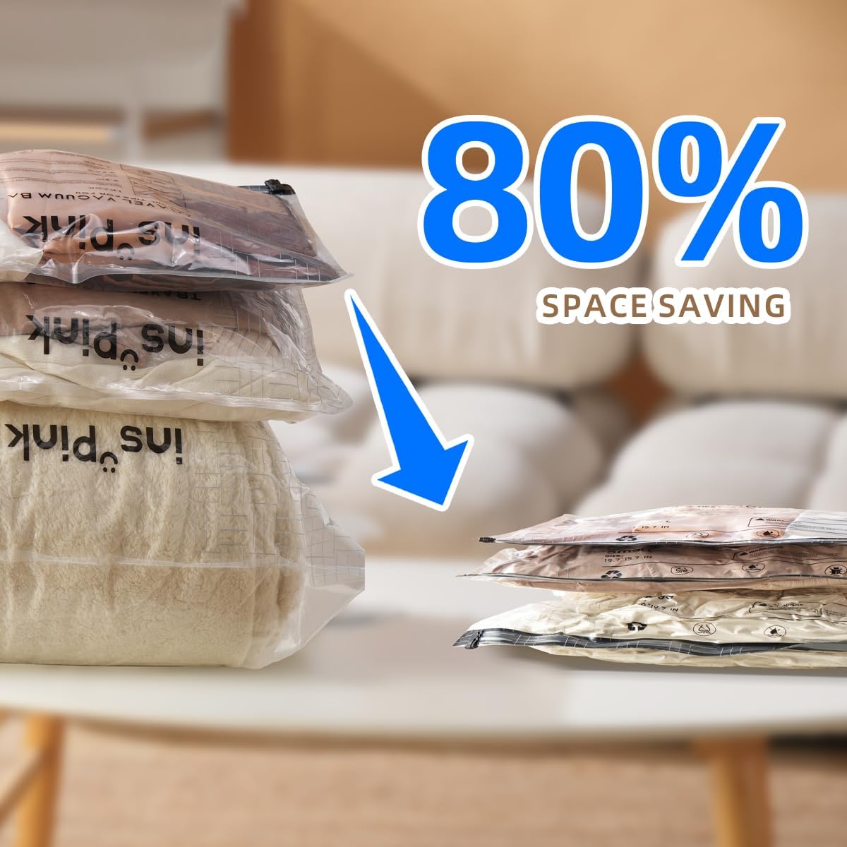 Vacuum Storage Bags + Air Pump