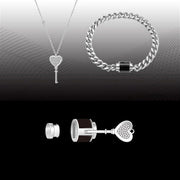 Heart Key Necklace & Bracelet