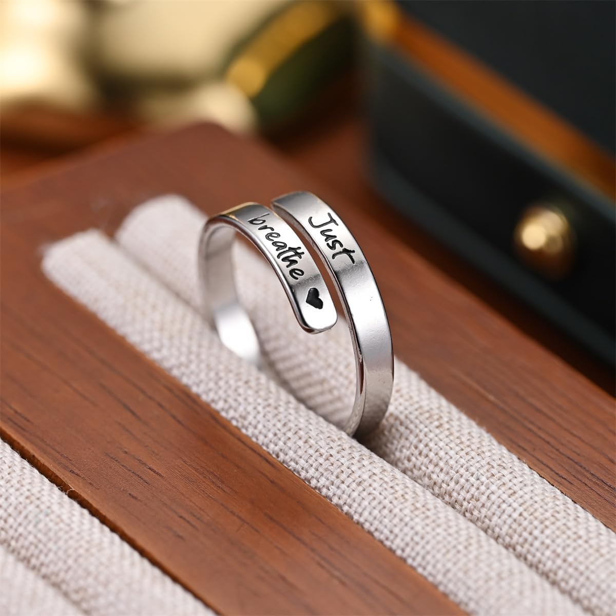 'I Love You' Steel Ring