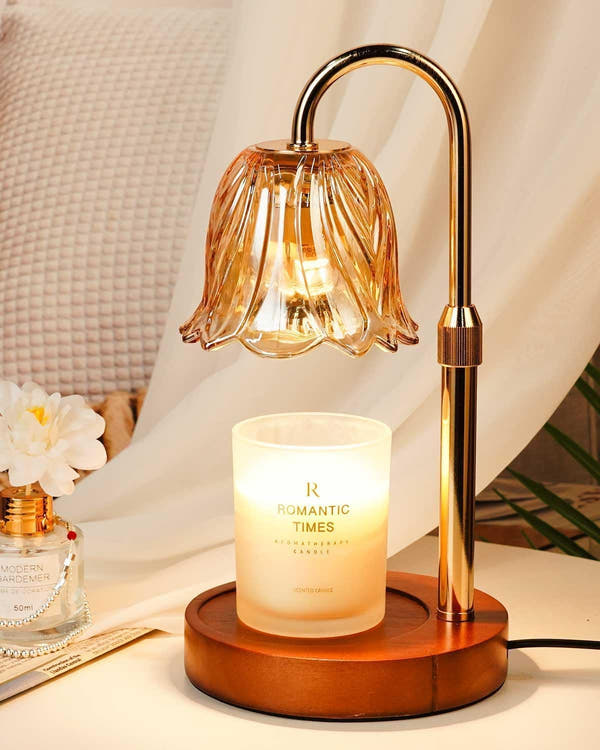 Flower Candle Warmer Lamp
