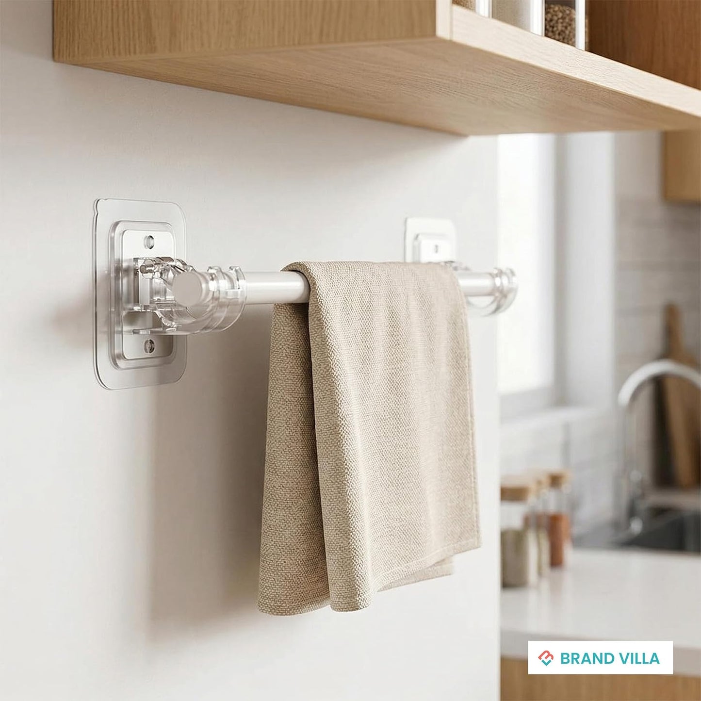No-Drill Curtain Rod Brackets