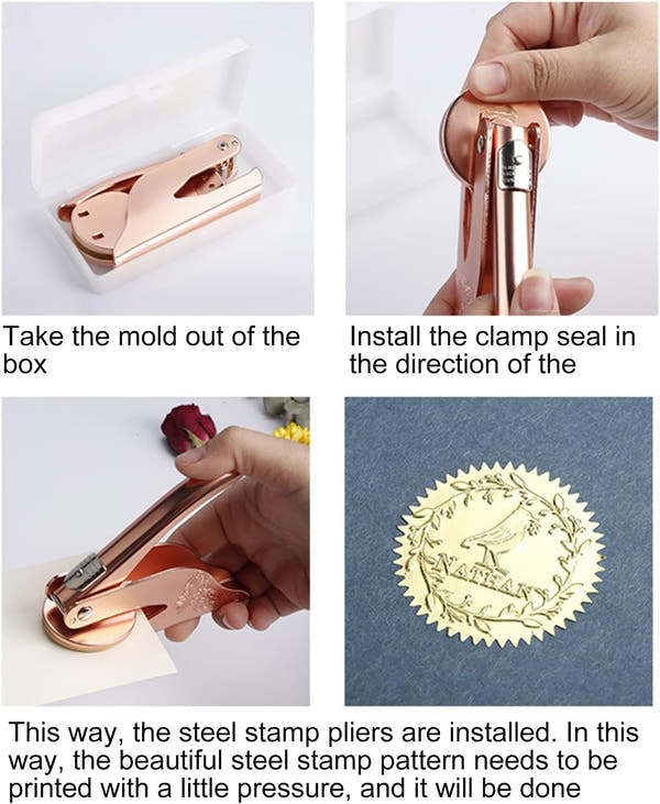 Book Embosser Stamp