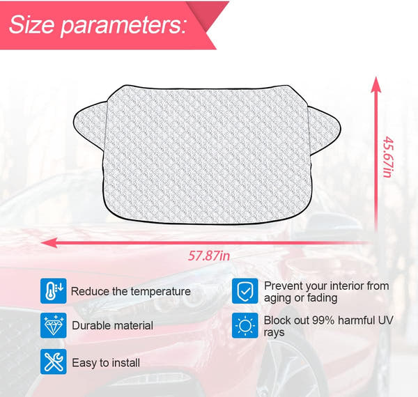 Magnetic Windshield Snow Cover