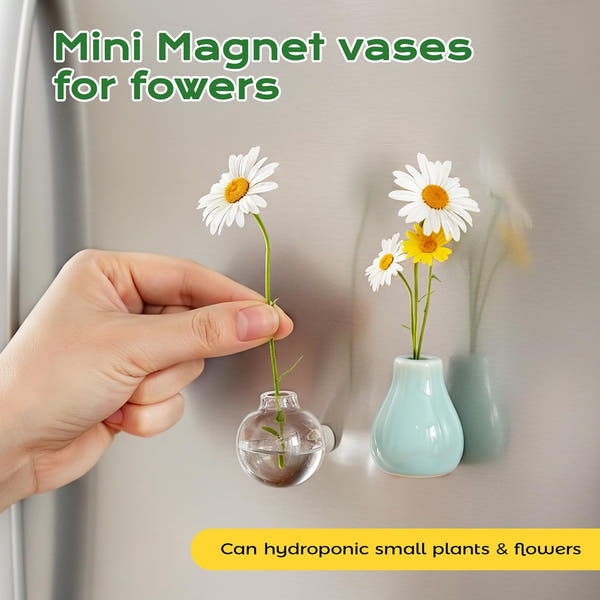Ceramic Vase Fridge Magnets