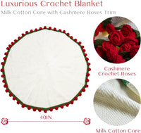 Crochet Rose Bouquet Blanket
