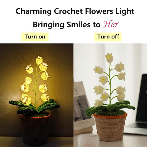 Glowing Crochet Lily Light