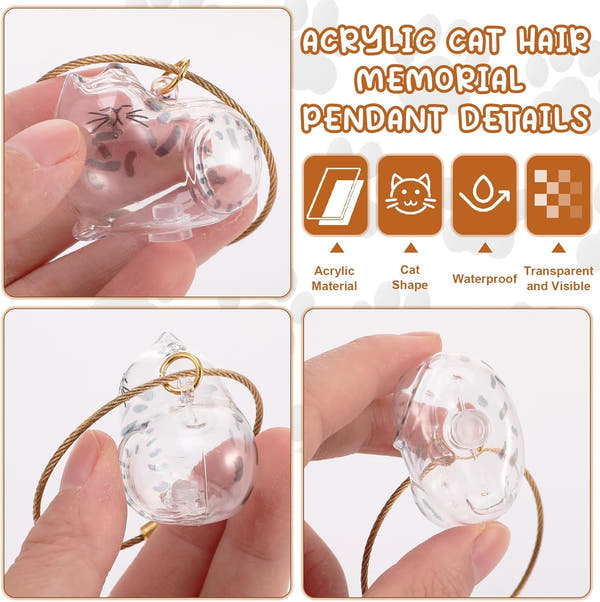 Cat Hair Storage Keychain