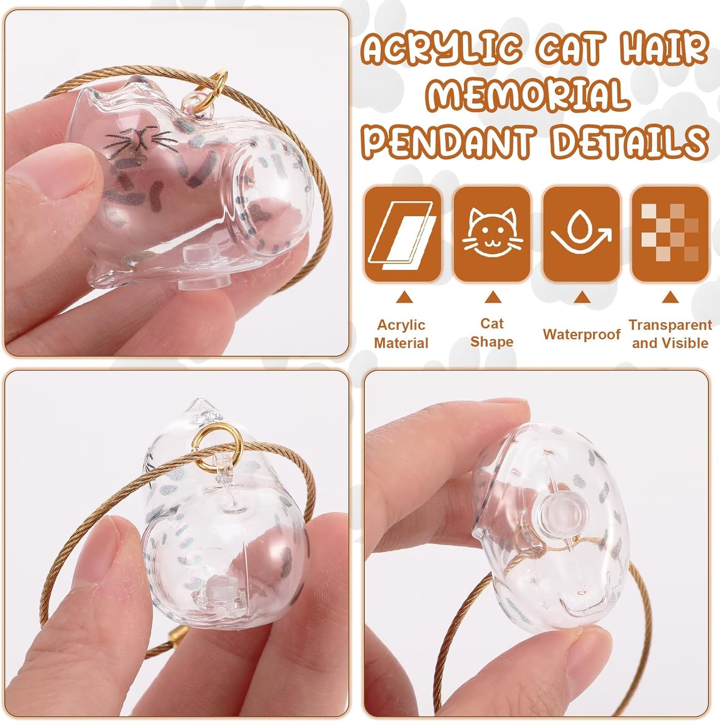 Cat Hair Storage Keychain