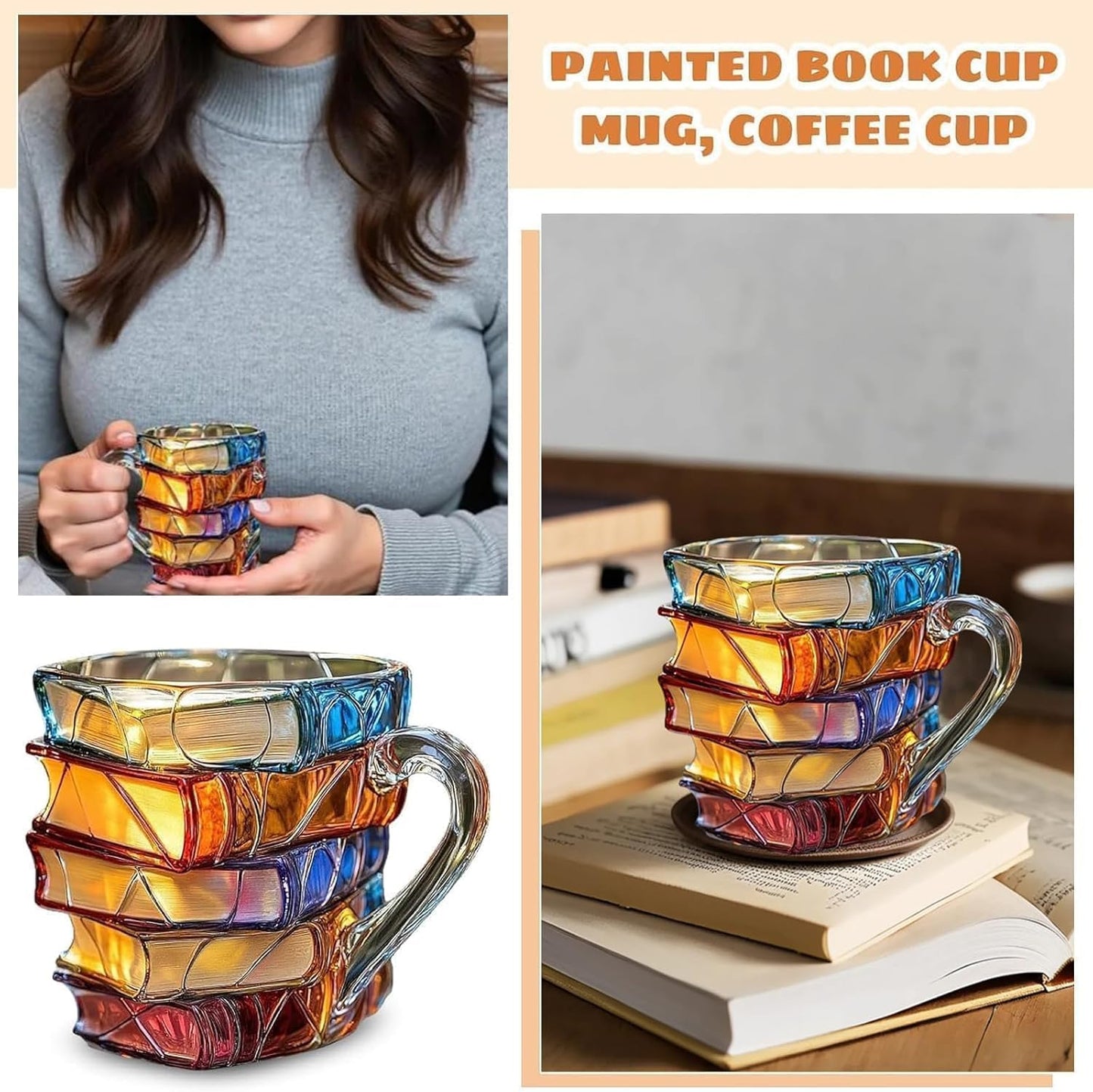 Stacked Books Mug