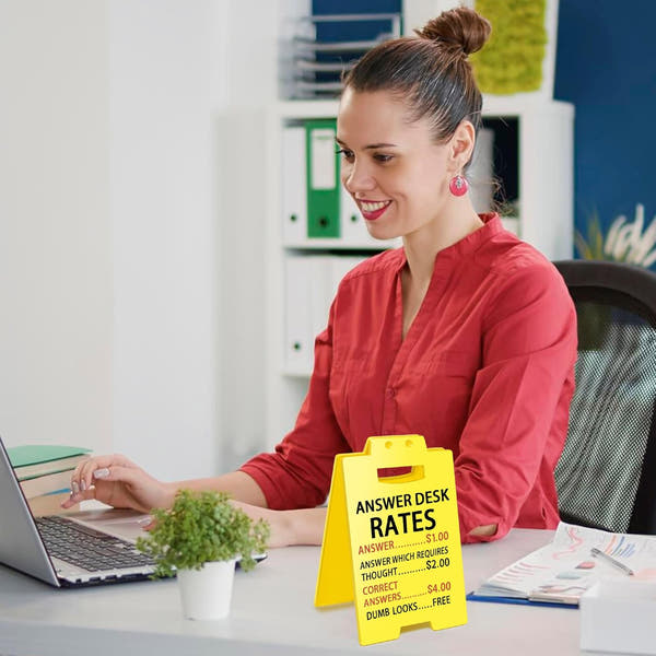 Funny Office Desk Sign