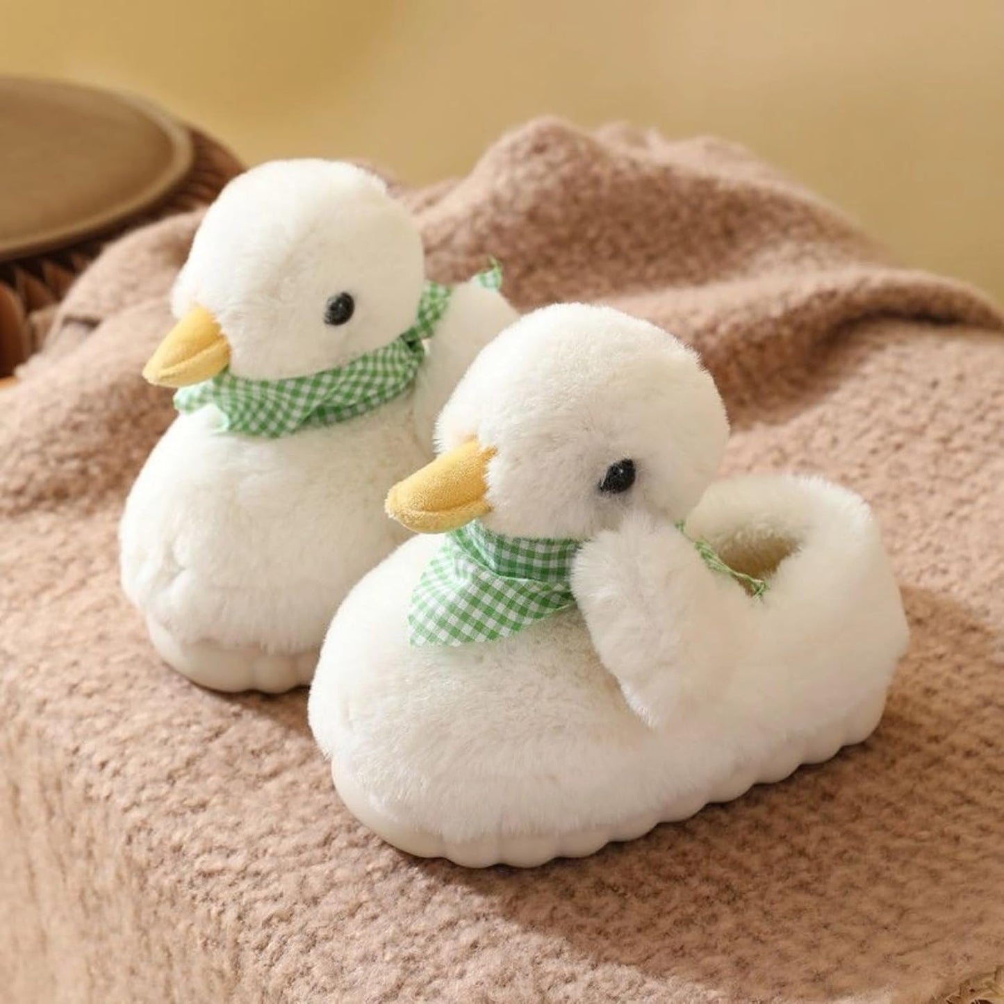 Fuzzy Duck Slippers