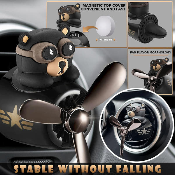 Bear Pilot Car Air Freshener